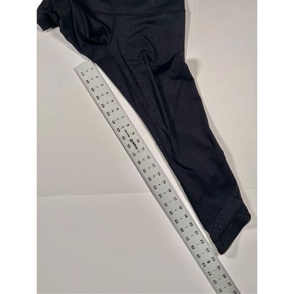 Lululemon Emerge Renewed Crop Luxtreme Legging PrismaEmbossedBlack Size 6 W6E26S - Picture 7 of 9